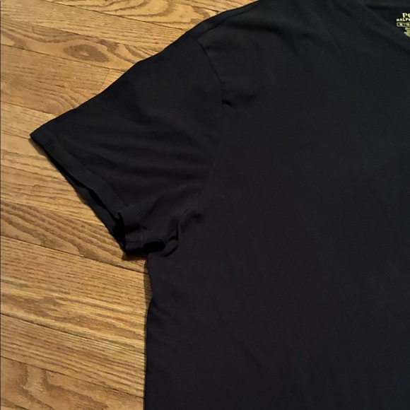 Polo by Ralph Lauren Men's Black Tee with Red Emblem - Picture 4 of 5